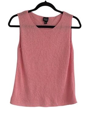 Eileen Fisher Sweater Size Small Pink Sleeveless Lightweight Cotton Nylon